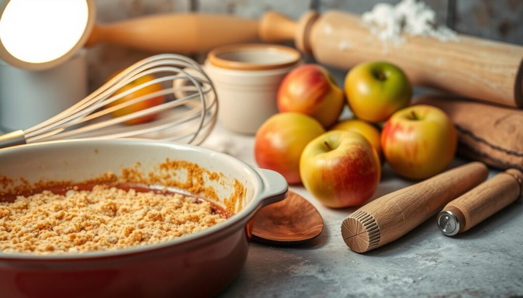 Apple crumble equipment Apple crumble equipment
