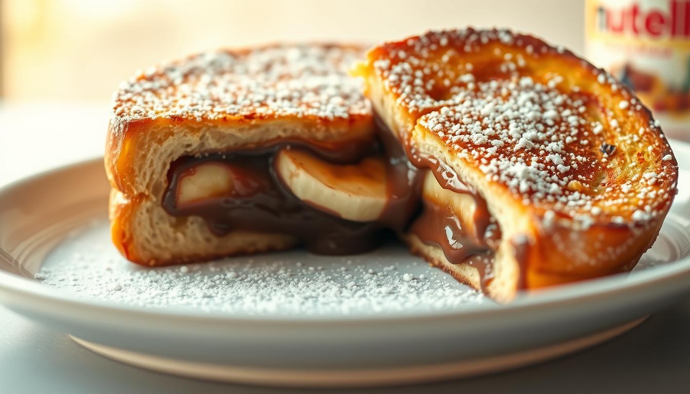Banana Nutella Stuffed French Toast