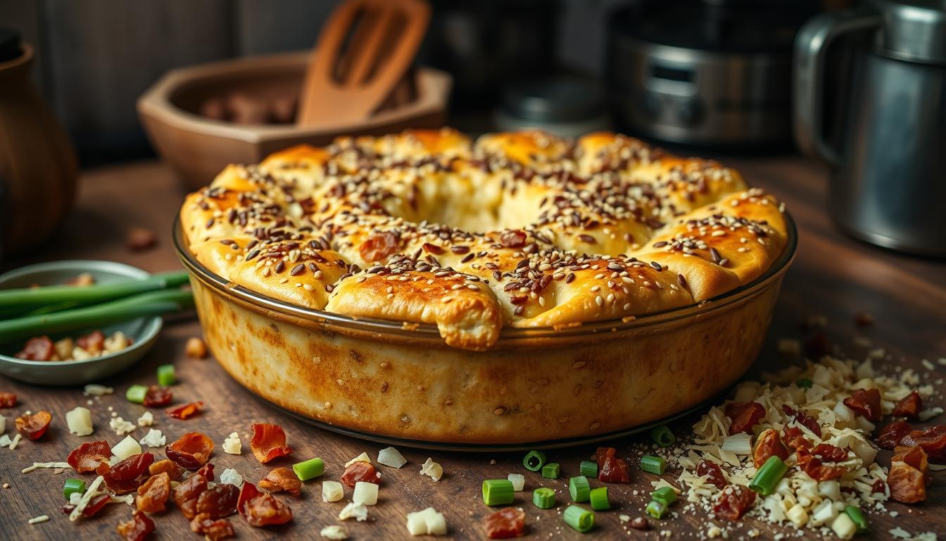 Everything Bagel Breakfast Casserole