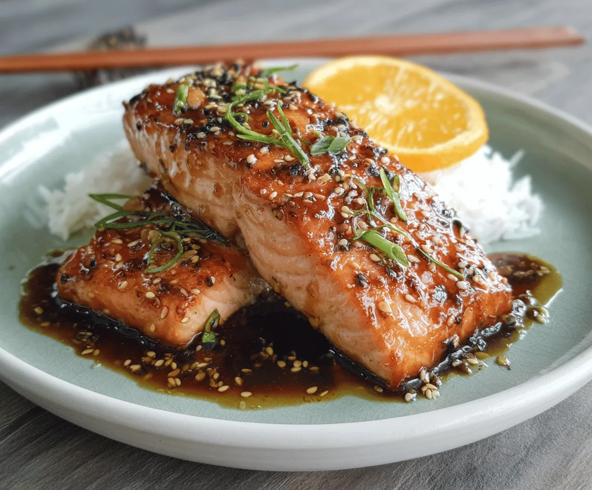Easy Orange Teriyaki Baked Salmon Recipe