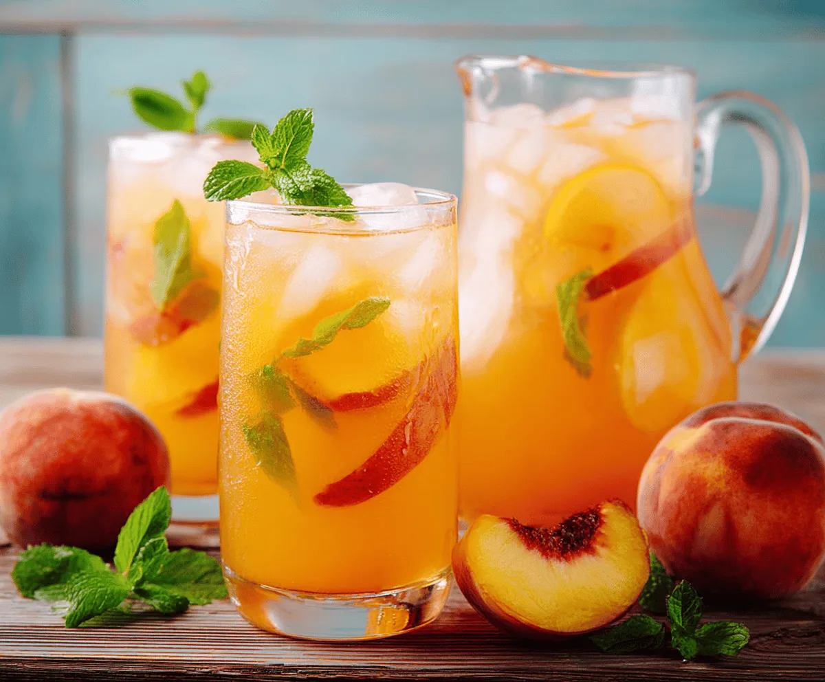 Refreshing Homemade Peach Lemonade Recipe for Summer