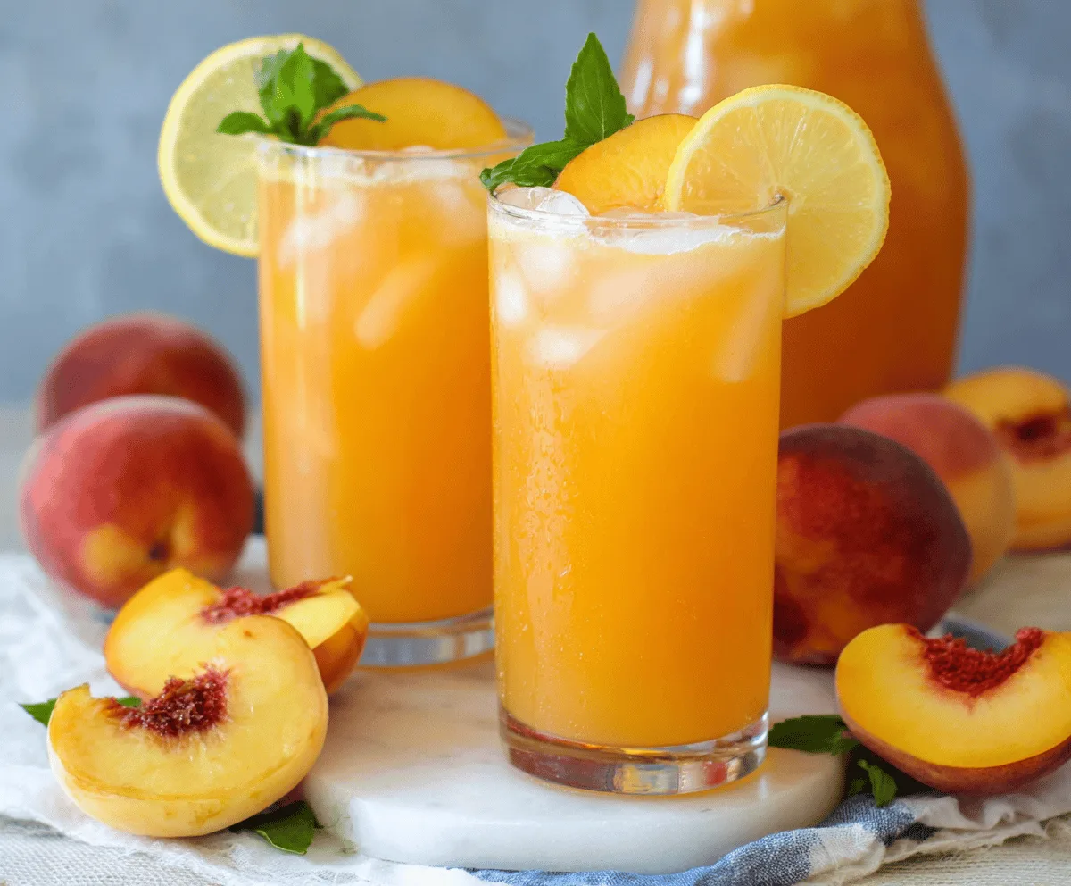 Refreshing Homemade Peach Lemonade Recipe for Summer