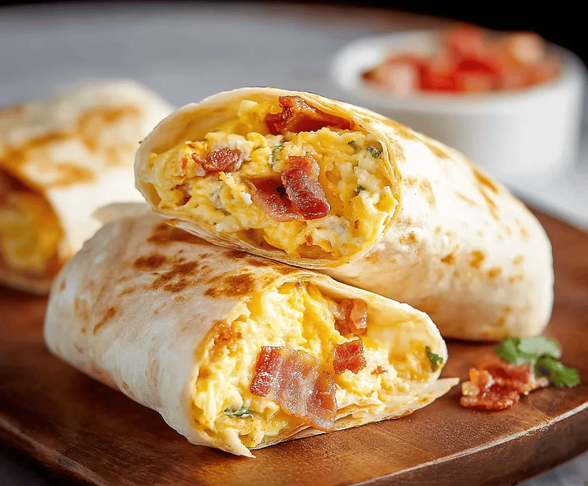 Easy Bacon Egg And Cheese Breakfast Burritos