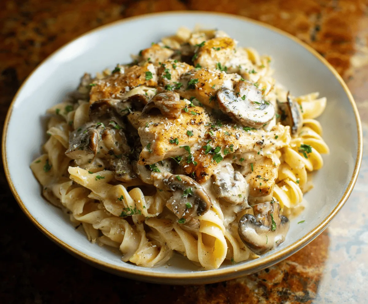 Easy Chicken Marsala Pasta Recipe