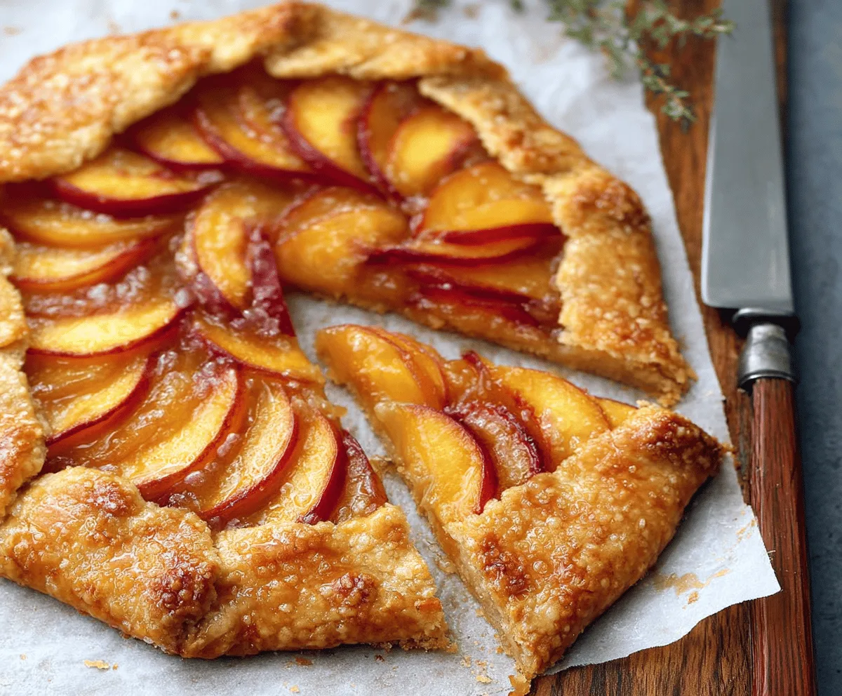 Easy Peach Galette Recipe For A Quick Summer Dessert