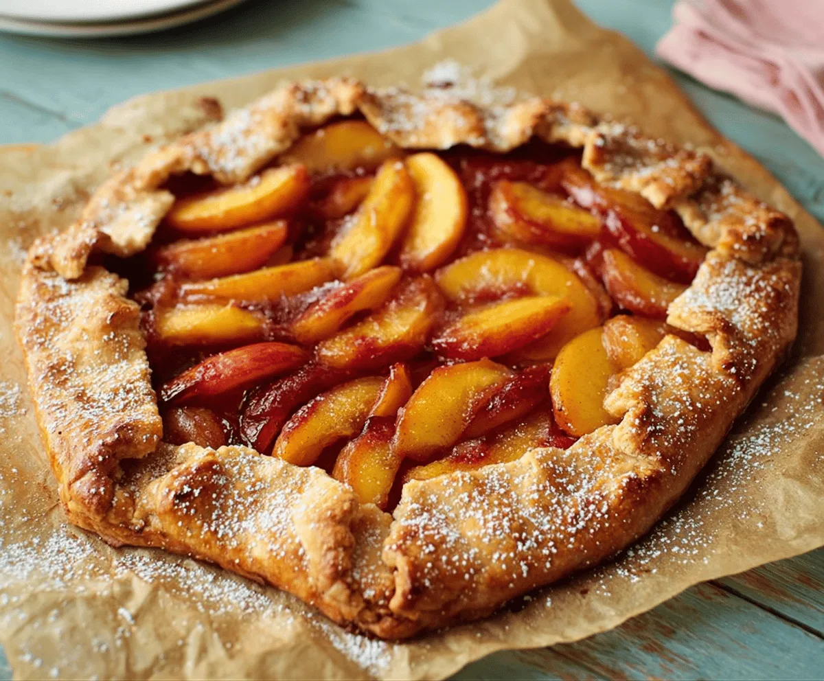Easy Peach Galette Recipe For A Quick Summer Dessert