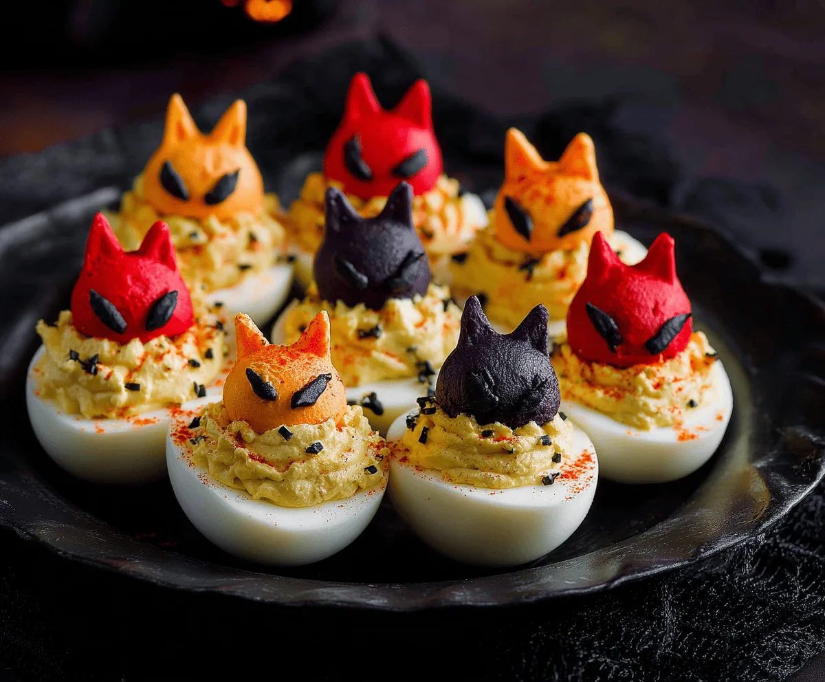 Creepy Halloween Deviled Eggs Recipe