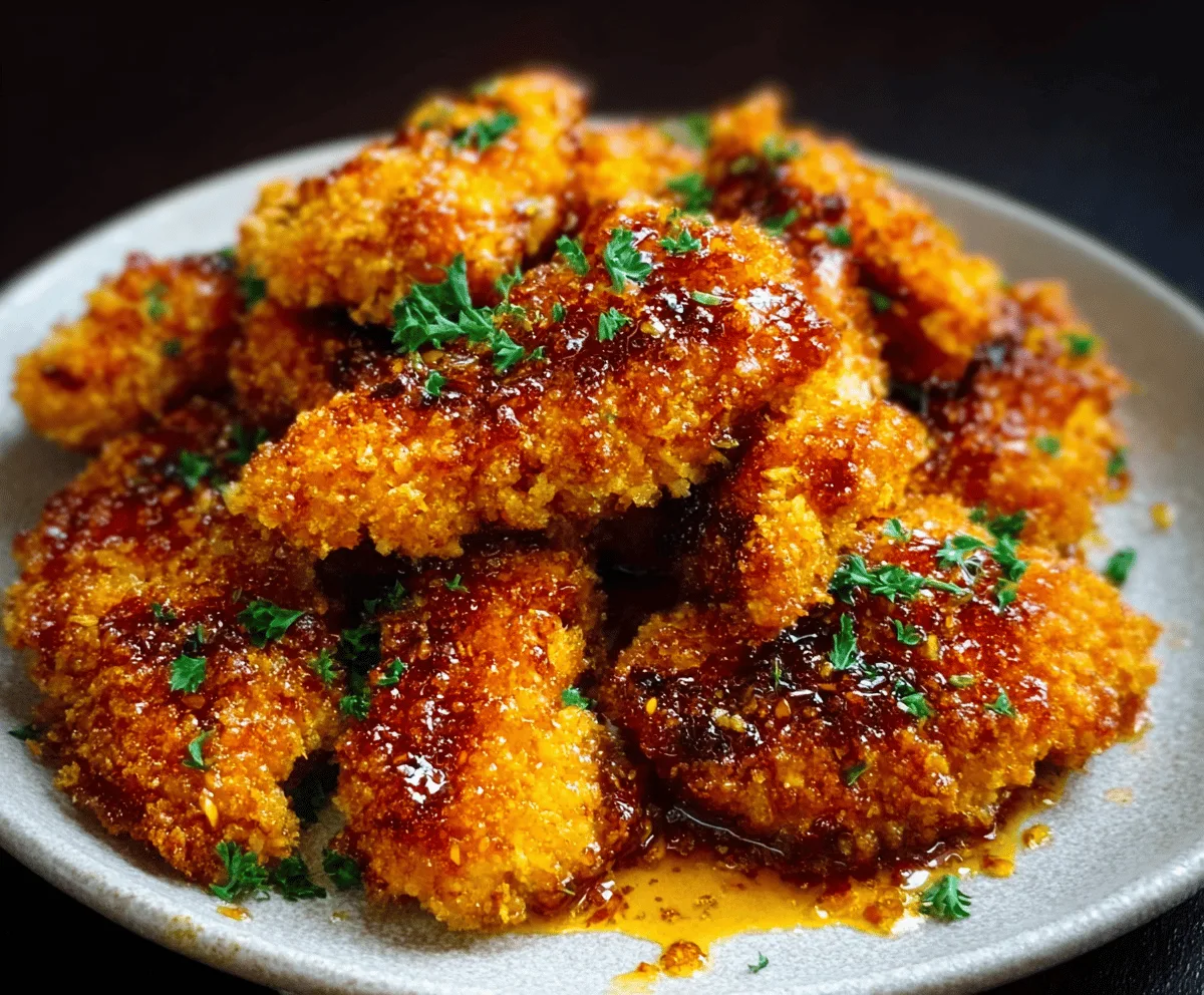 Crispy Baked Hot Honey Chicken