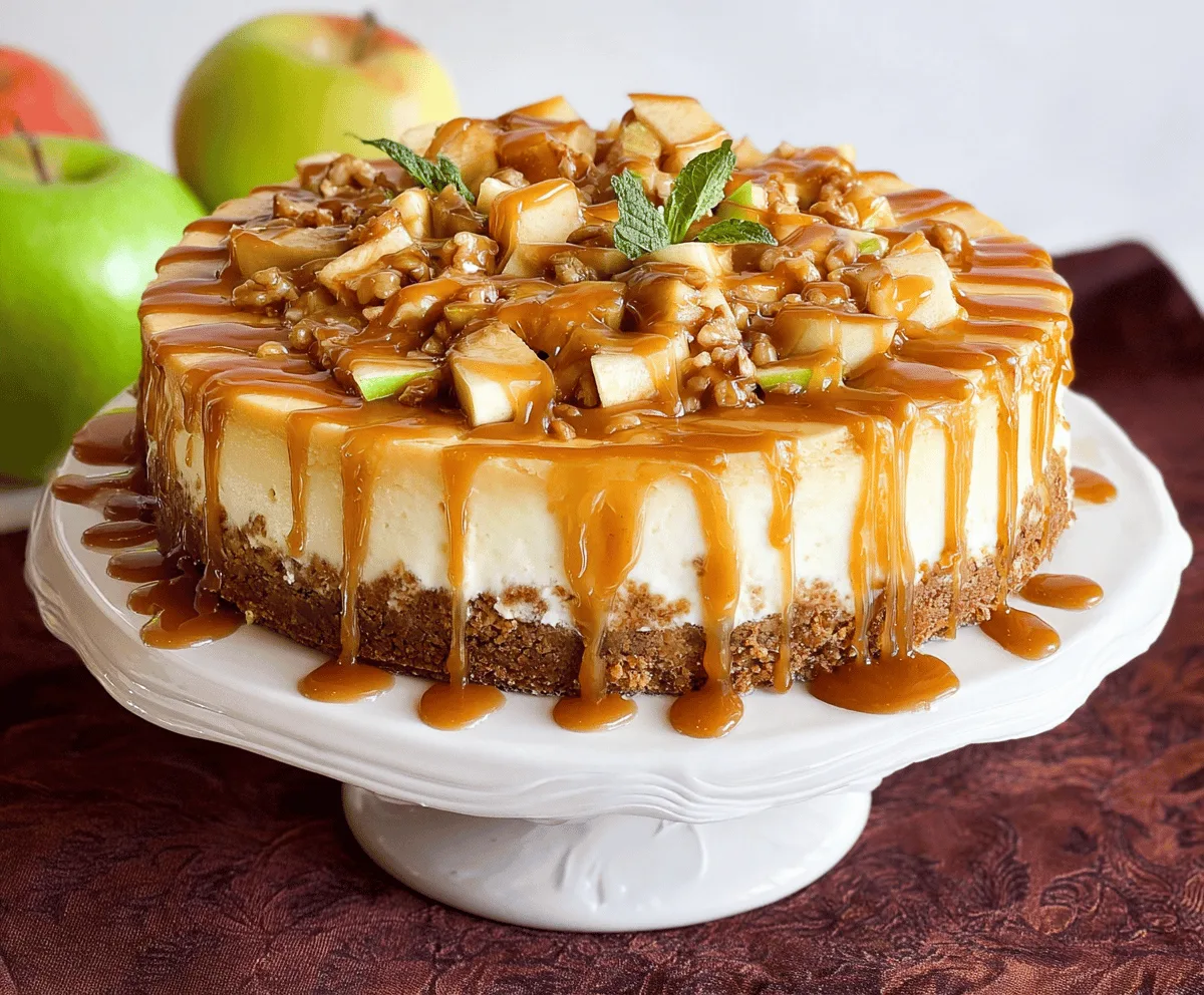 Easy Caramel Apple Cheesecake Recipe