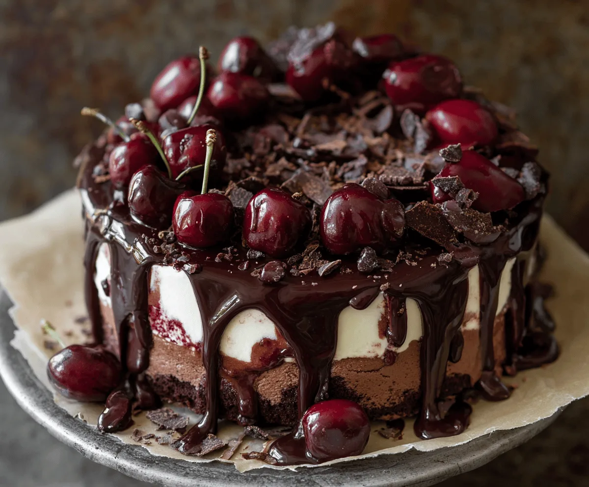 Rich Cherry Chocolate Chaos Cake