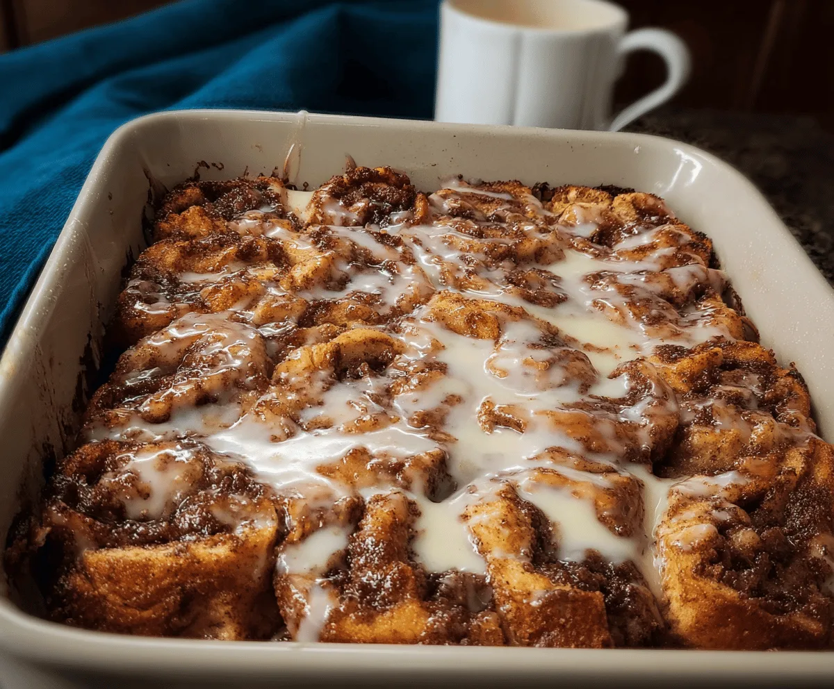 Easy Cinnamon Roll French Toast Bake