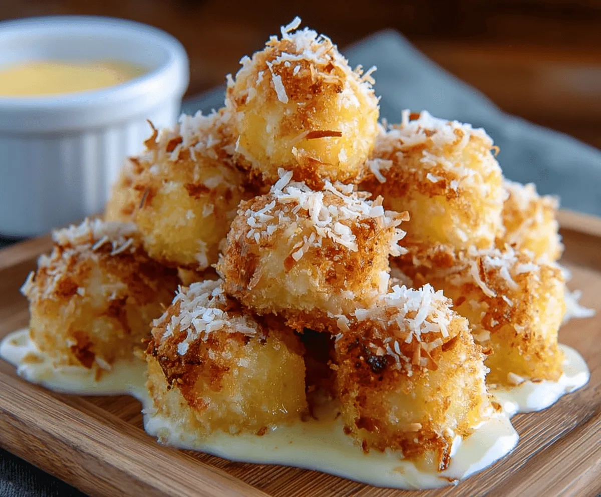 Easy Coconut Pineapple Bites