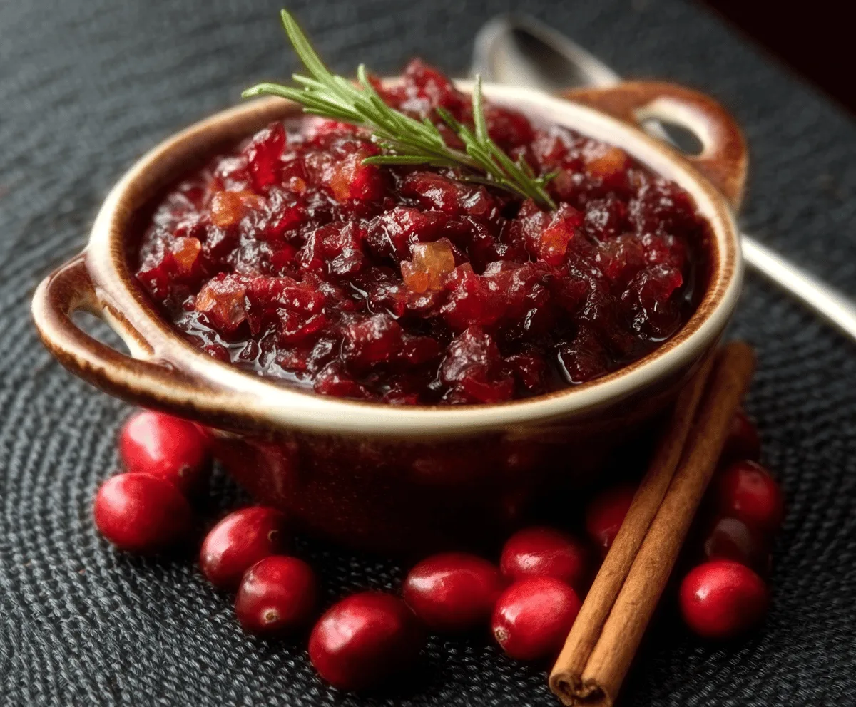 Easy Cranberry Apple Chutney Recipe