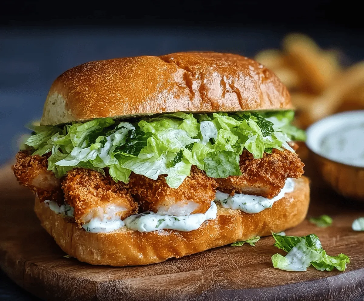 Crispy Chicken Caesar Sandwich Recipe