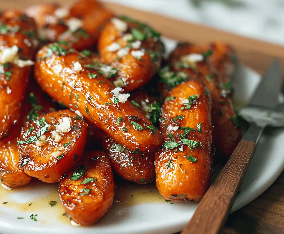 Honey Garlic Butter Carrots Recipe