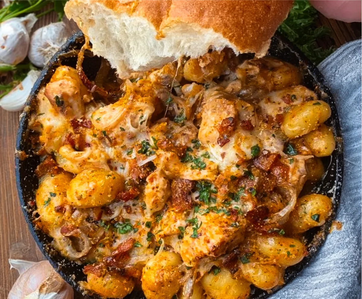 Garlic Chicken Gnocchi Skillet in 30 Mins