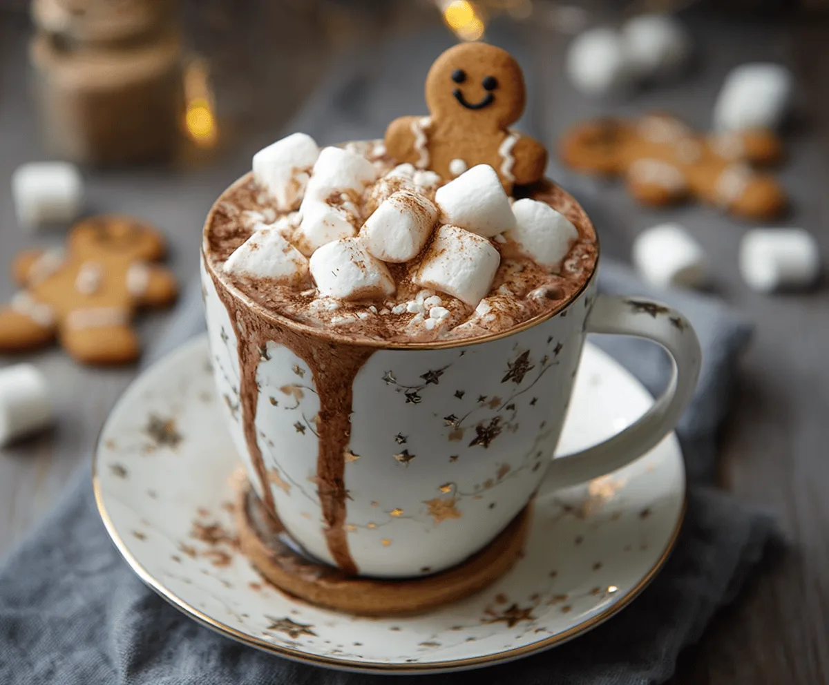 Cozy Gingerbread Hot Chocolate