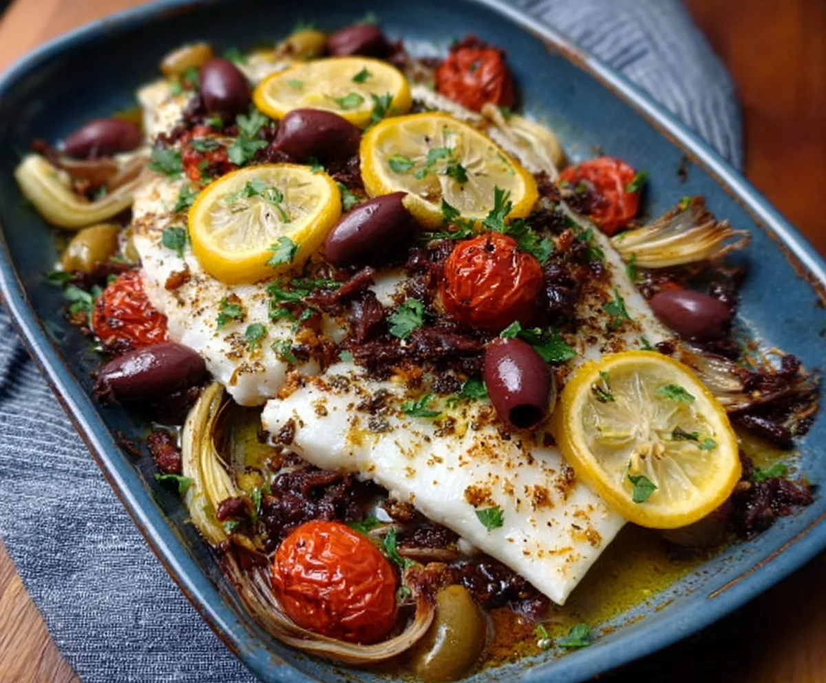 Easy Mediterranean Baked Fish