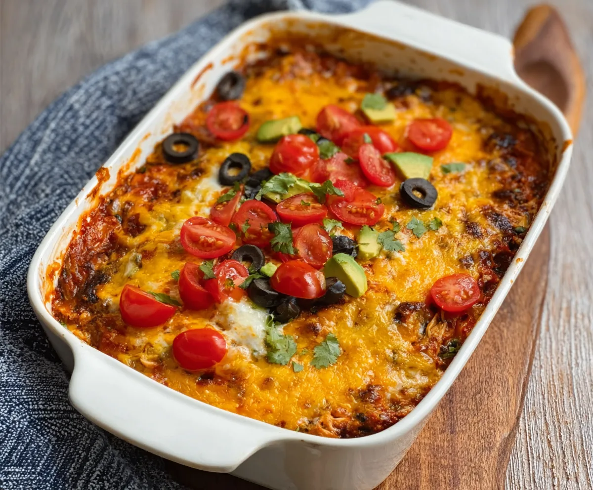 Easy Mexican Keto Chicken Casserole