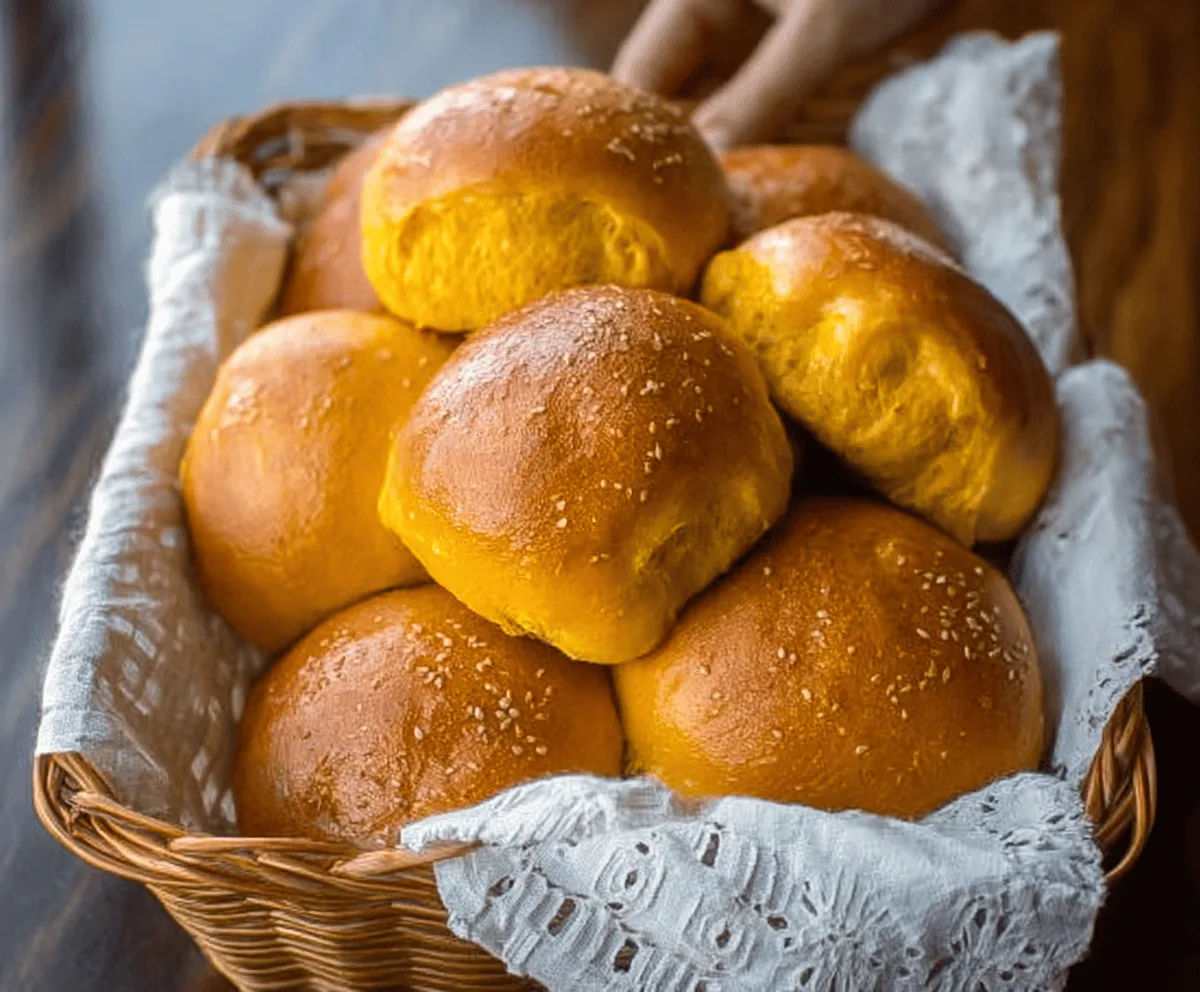 Soft Pumpkin Dinner Rolls Recipe