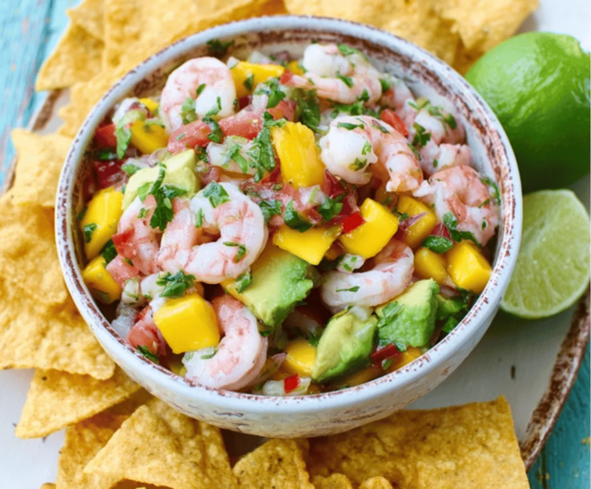 Quick Mango Shrimp Ceviche