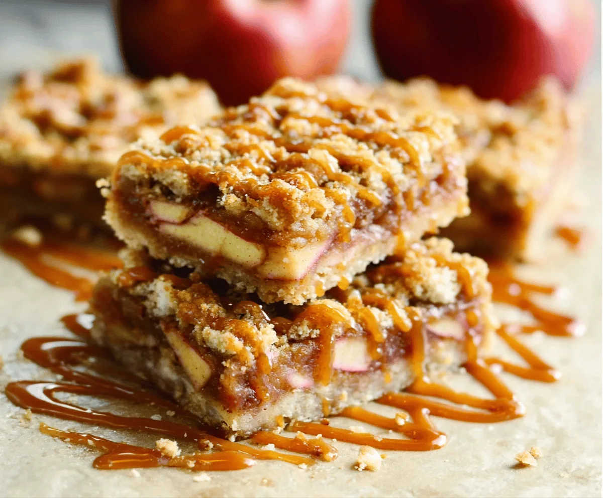 Easy Salted Caramel Apple Pie Bars