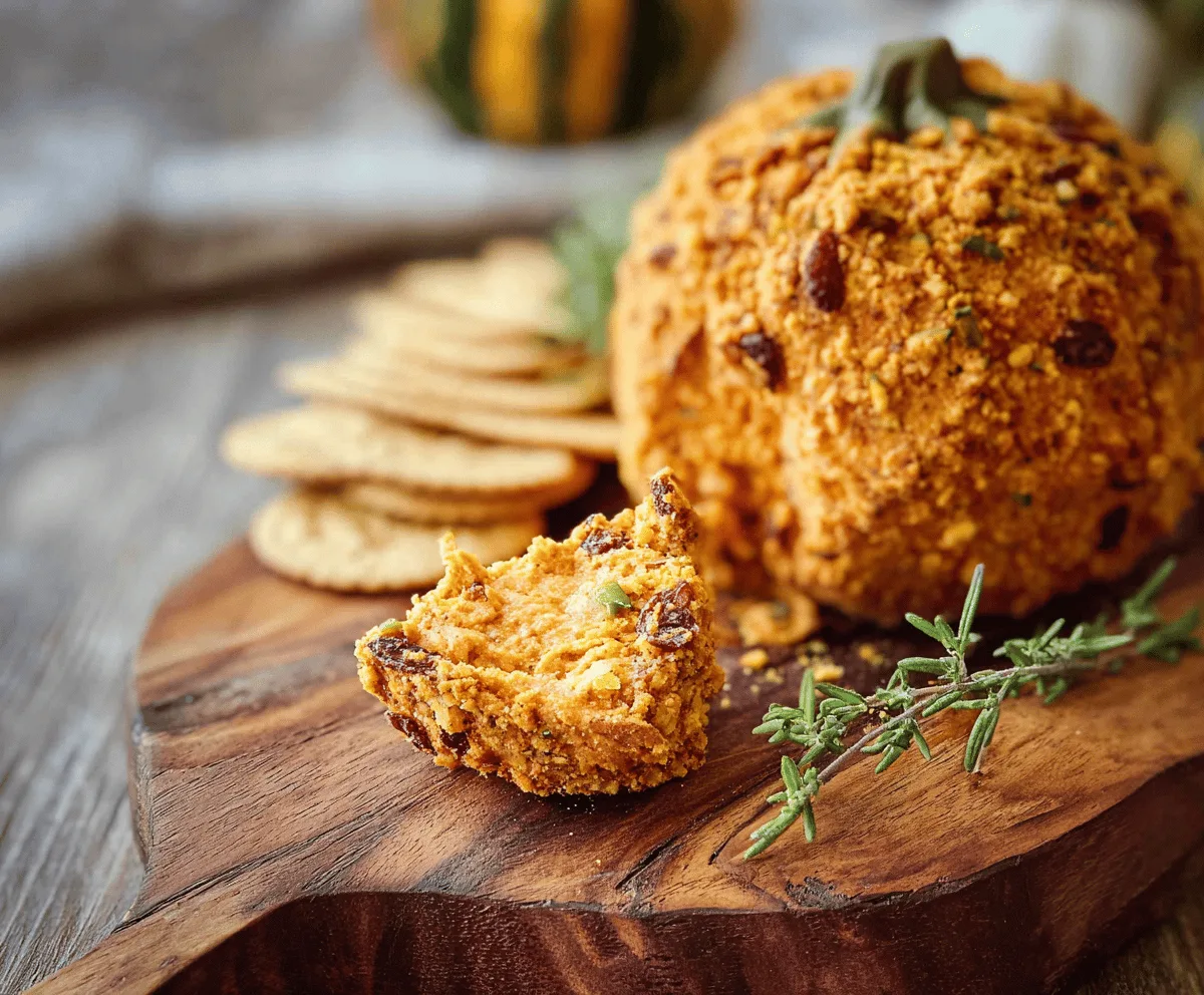 Savory Pumpkin Spice Cheeseball Recipe
