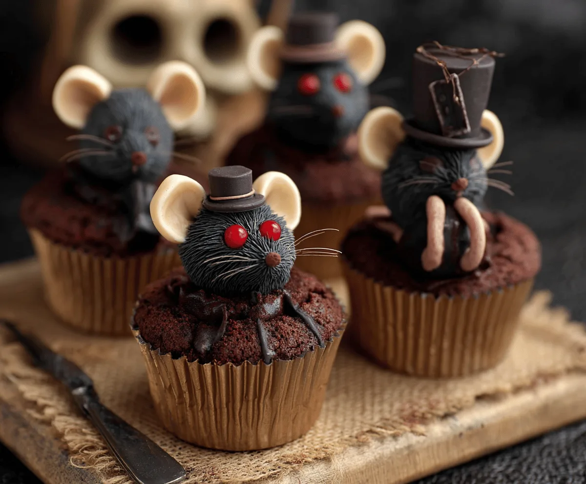 Fun Silly Rat Cake Cupcakes