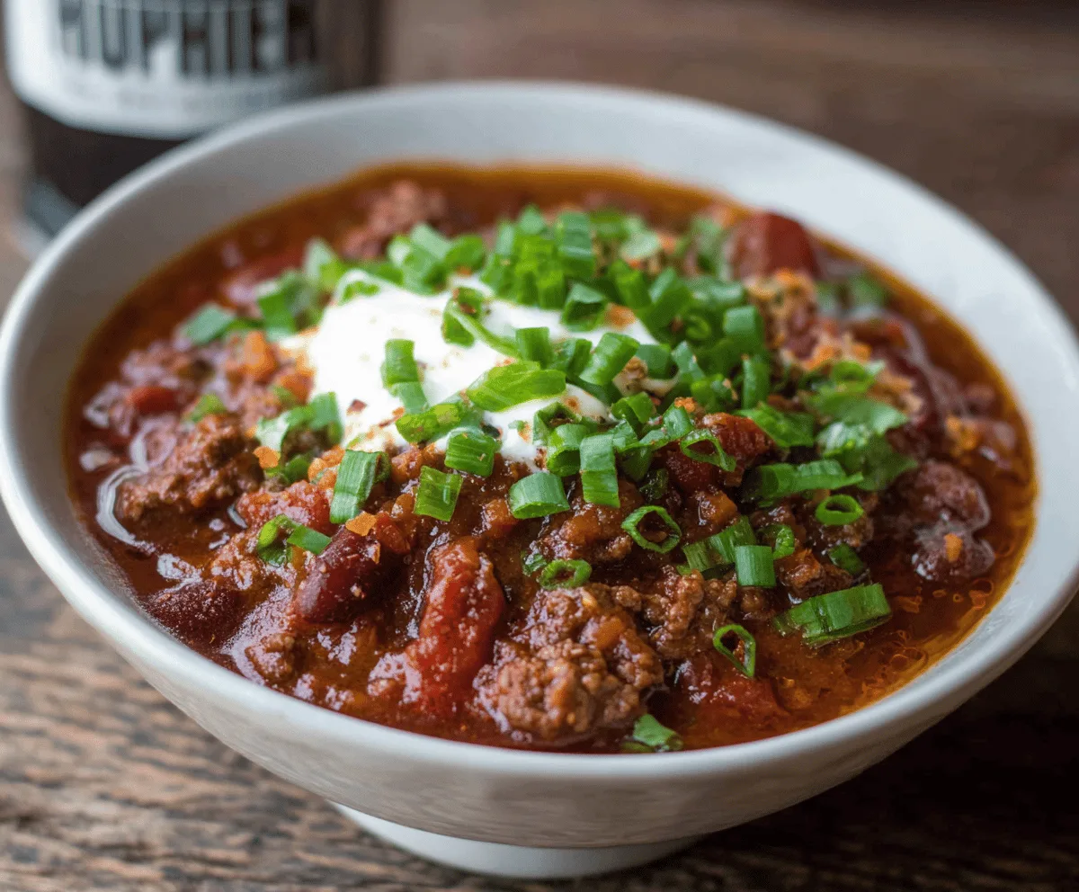 Slow Cooker Beef Chili Recipe