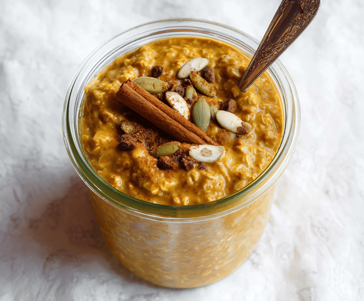 Easy Spiced Pumpkin Overnight Oats