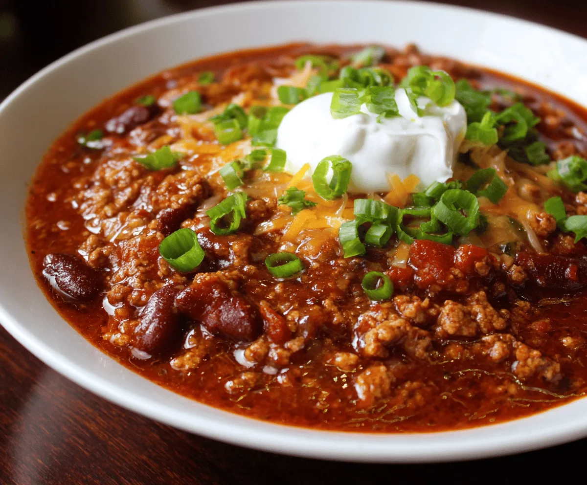 Easy Spicy Turkey Chili Recipe