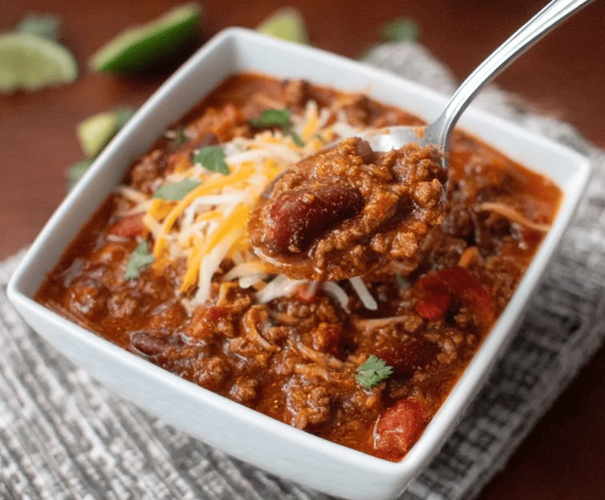 Easy Stovetop Ground Beef Chili