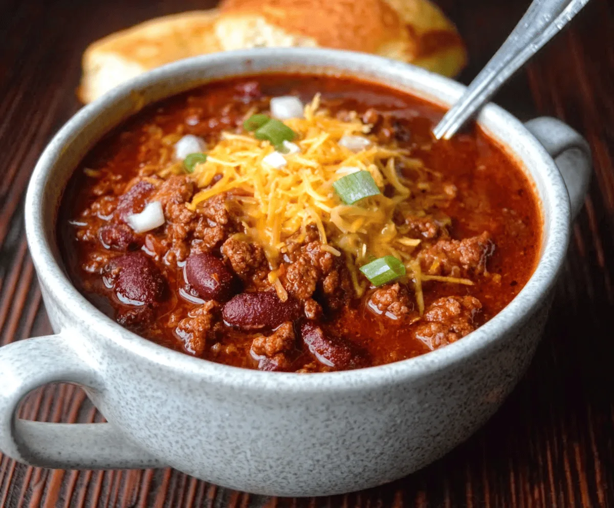 Stovetop Ground Beef Chili