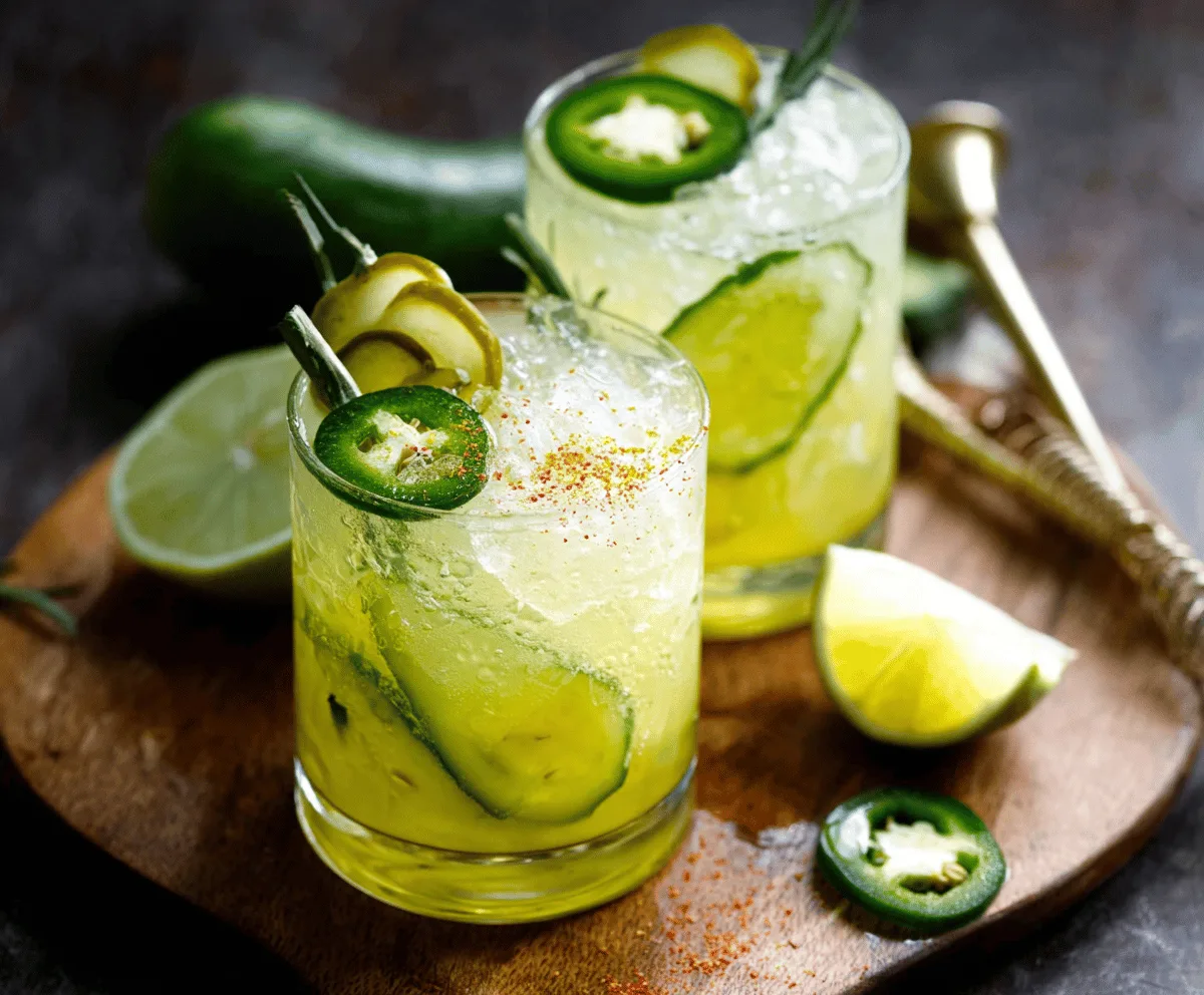 Tangy Pickle Margarita Cocktail Recipe