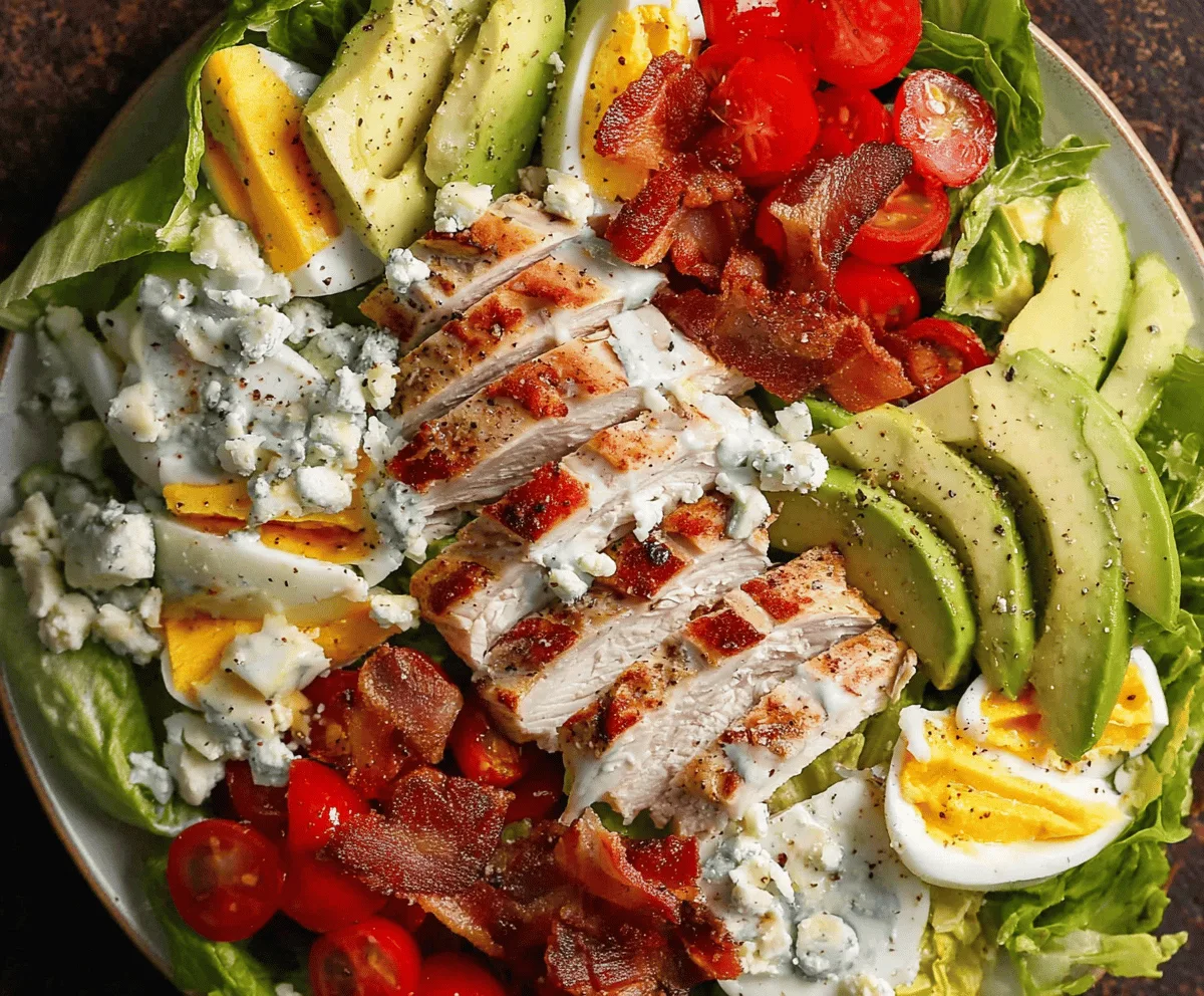 Easy Turkey Cobb Salad Recipe