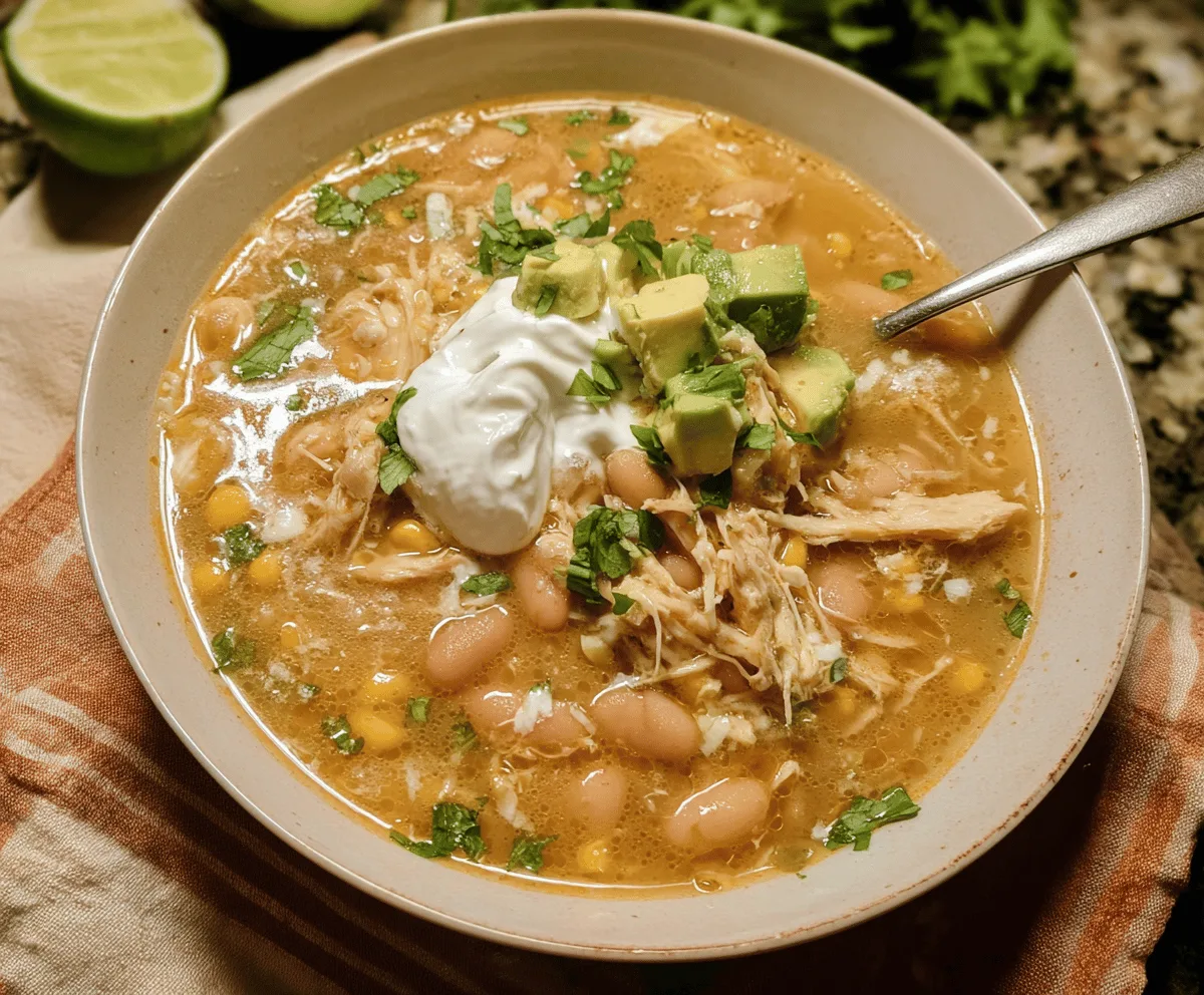 Easy White Chicken Chili with Turkey