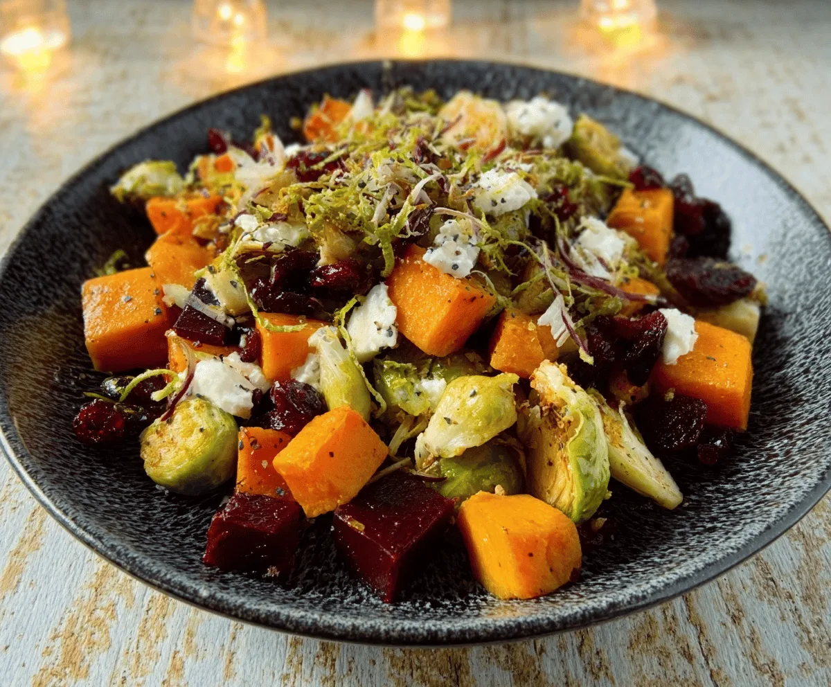 Winter Veggie Salad with Butternut & Beets