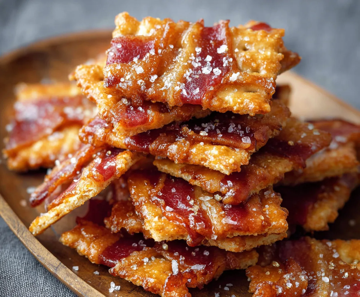Easy Crispy Bacon Crackers