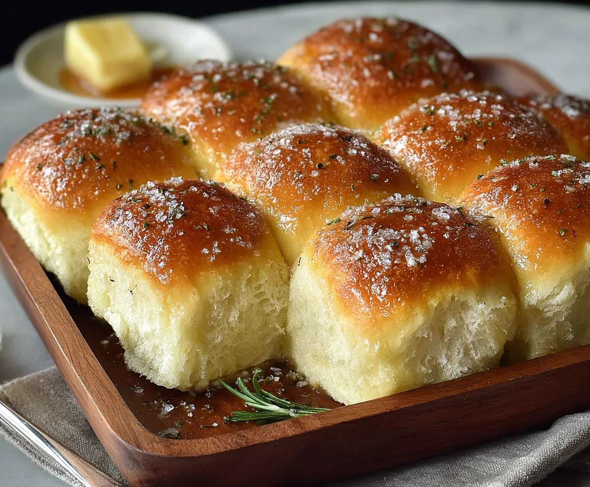 Buttery Herb Parker House Rolls Recipe