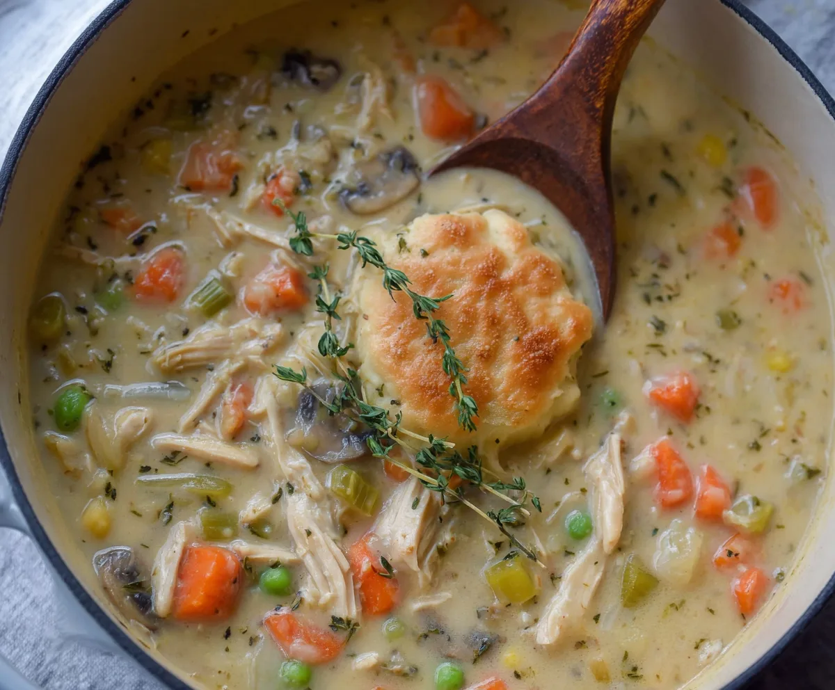 Comforting Chicken Pot Pie Soup Recipe