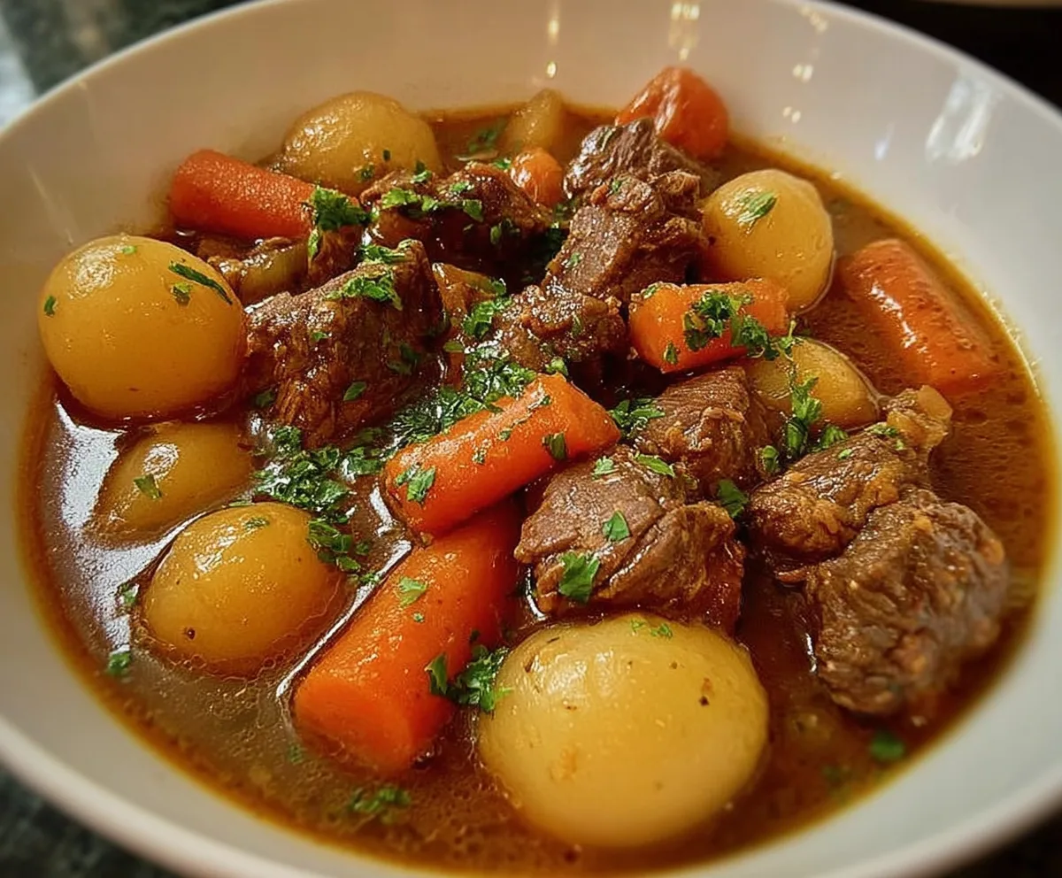 Hearty Classic Beef Stew with Root Veggies
