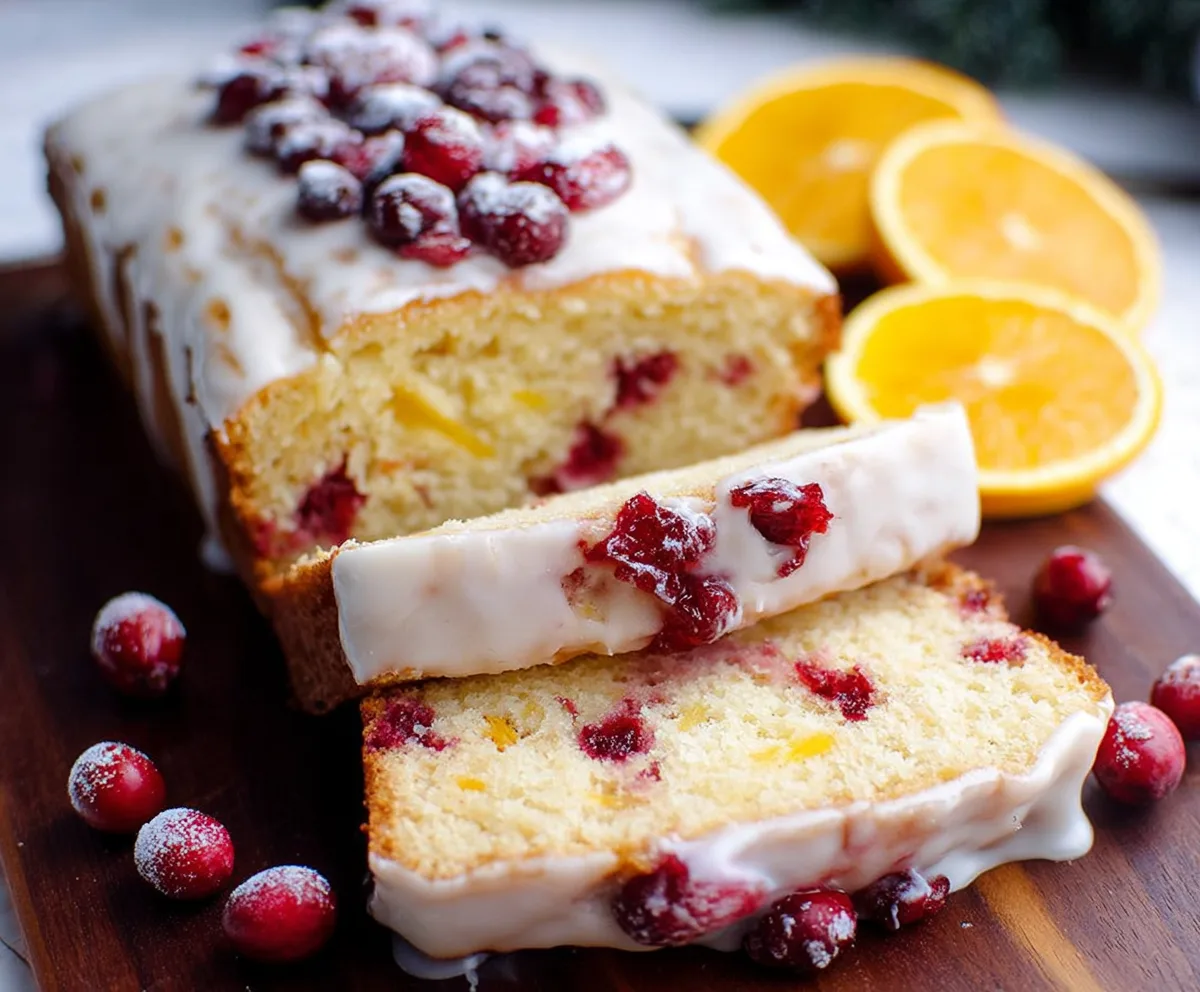 Easy Cranberry Orange Pound Cake