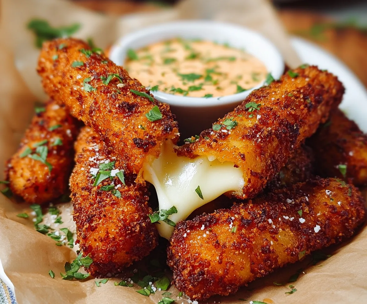 Crispy Nashville Hot Mozzarella Sticks Recipe
