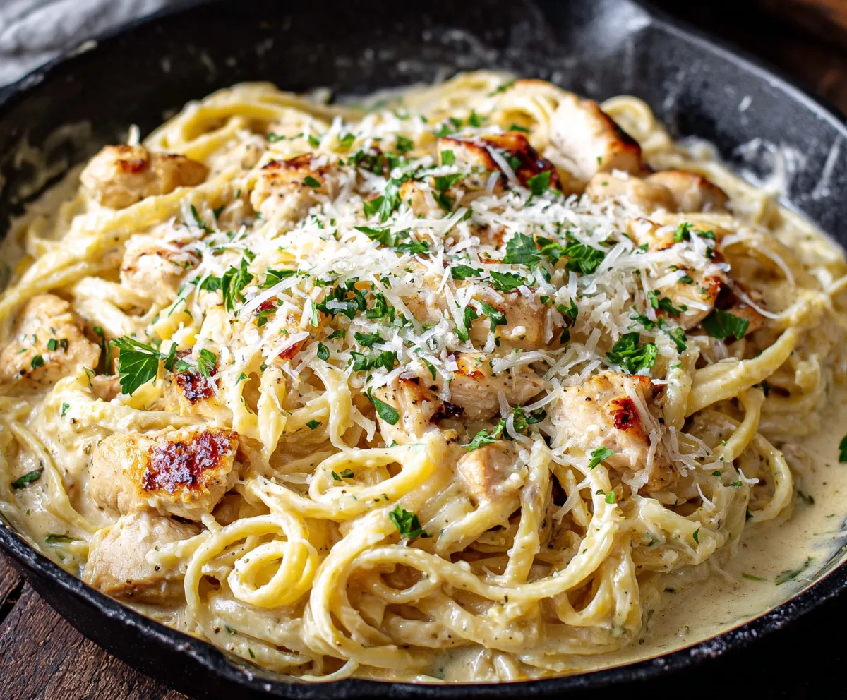 Creamy Garlic Parmesan Chicken Pasta