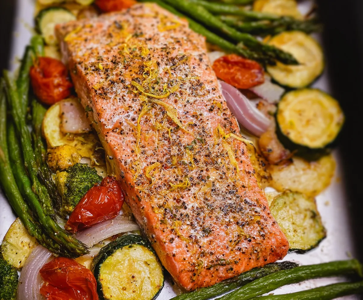 Easy Lemon Pepper Trout & Veggies
