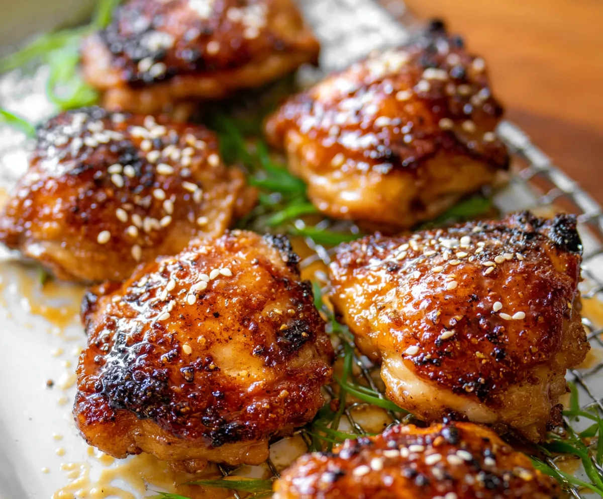 Easy Miso Glazed Chicken Thighs