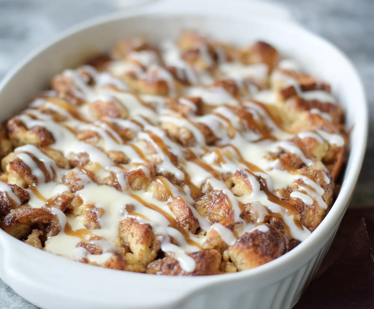 Easy Overnight Cinnamon Roll French Toast Bake