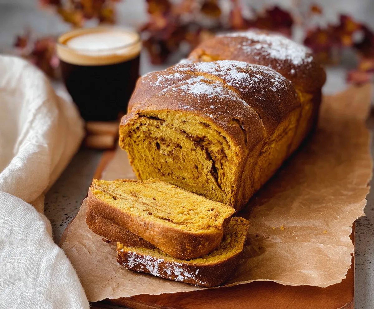 Easy Pumpkin Spice Brioche Loaf