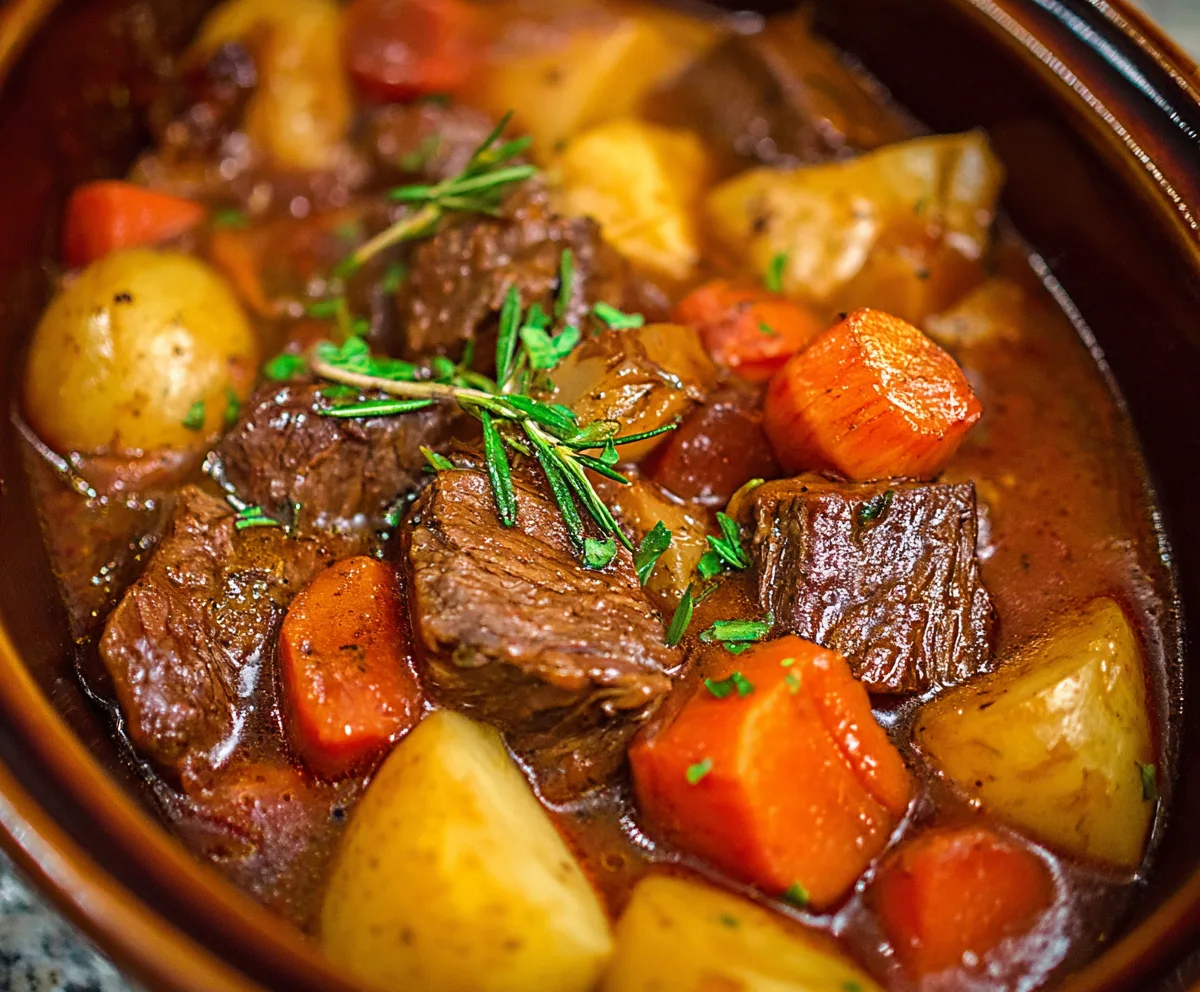 Easy Slow Cooker Beef Stew