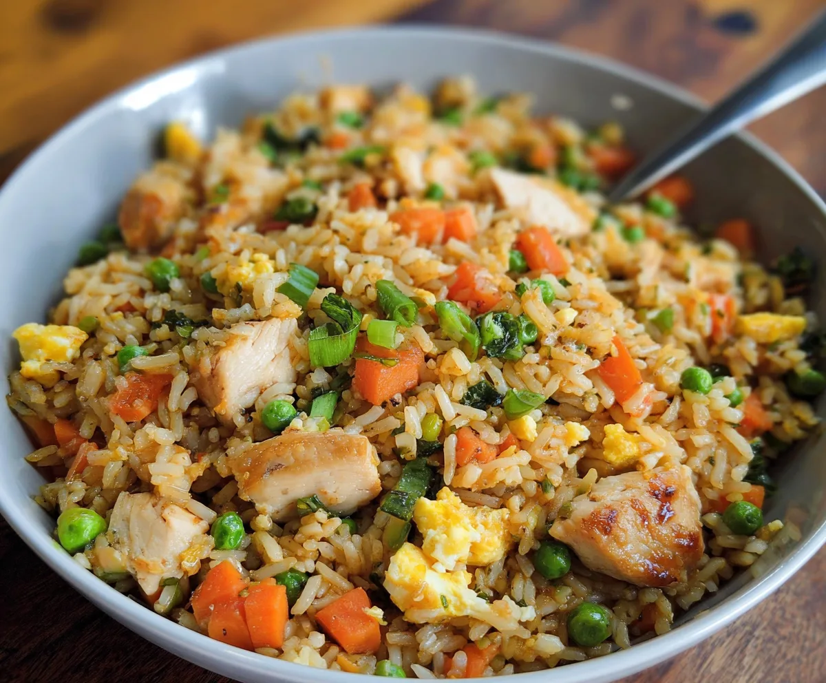 Easy Chicken Fried Rice with Veggies